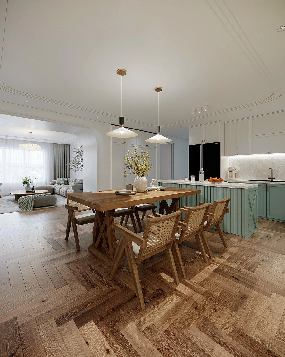 Căn hộ Penhouse 100m2 với sơn inchem mộc mạc tại Đà Nẵng