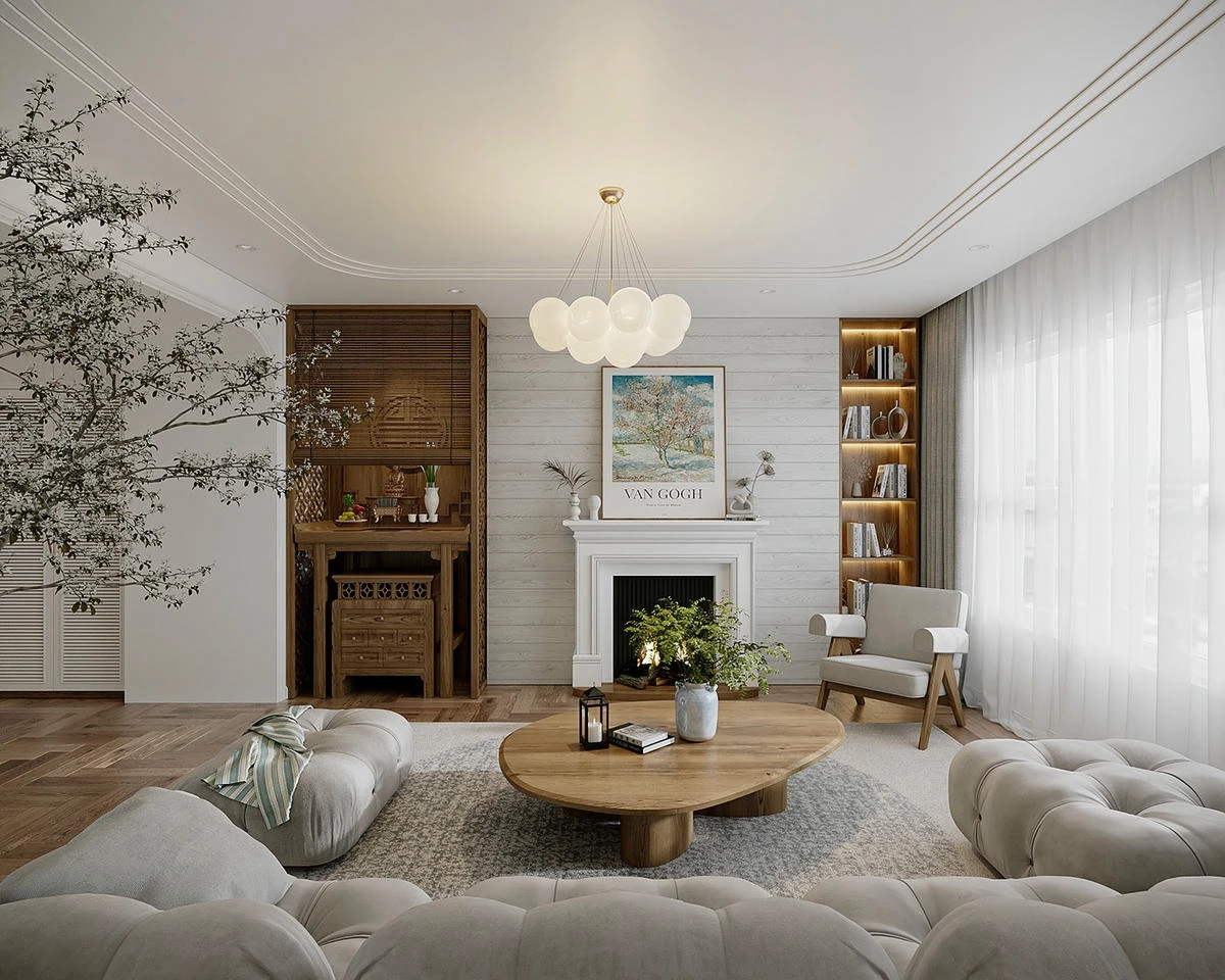 Căn hộ Penhouse 100m2 với sơn inchem mộc mạc tại Đà Nẵng