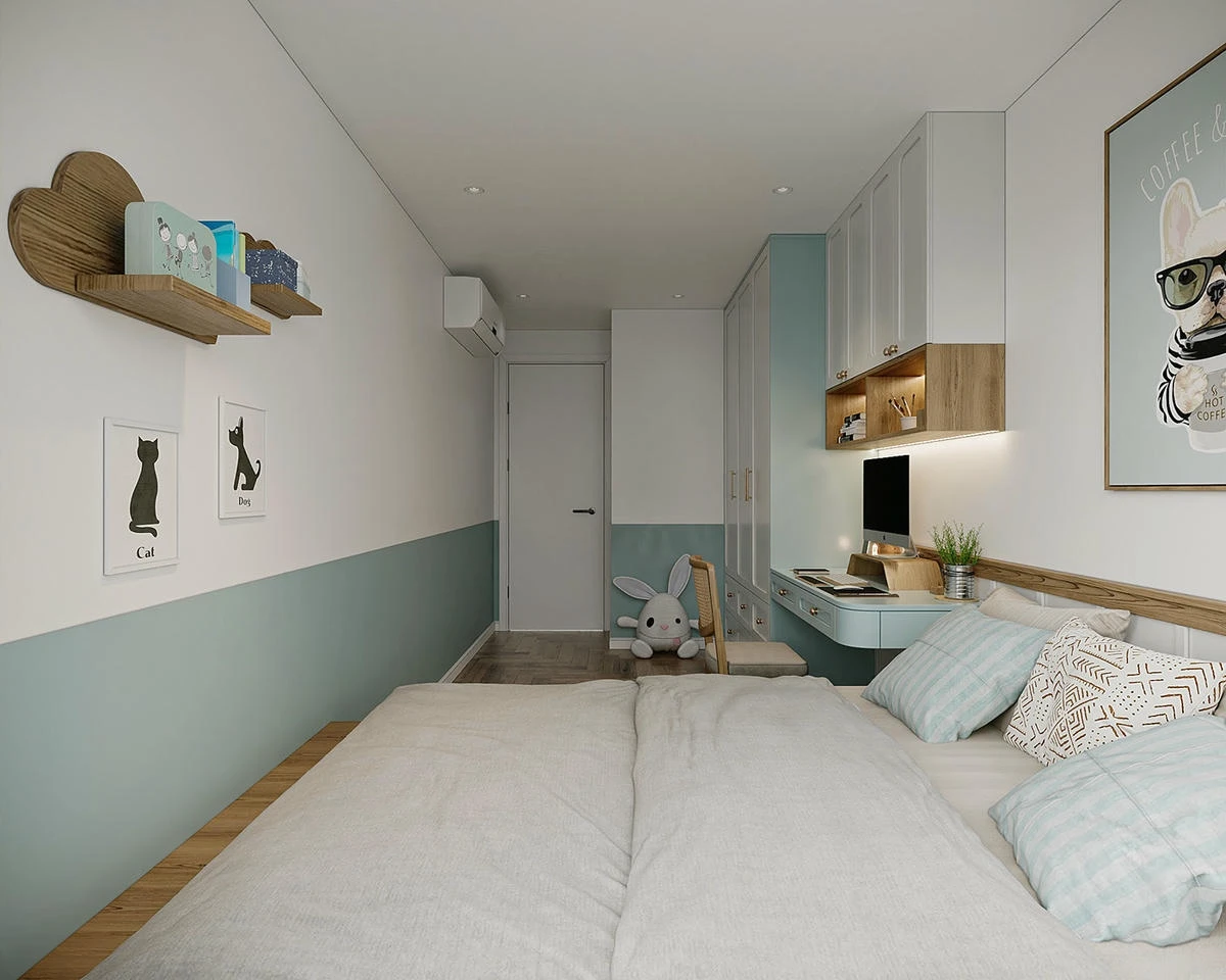 Căn hộ Penhouse 100m2 với sơn inchem mộc mạc tại Đà Nẵng