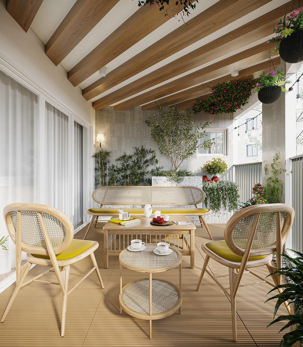 Căn hộ Penhouse 100m2 với sơn inchem mộc mạc tại Đà Nẵng