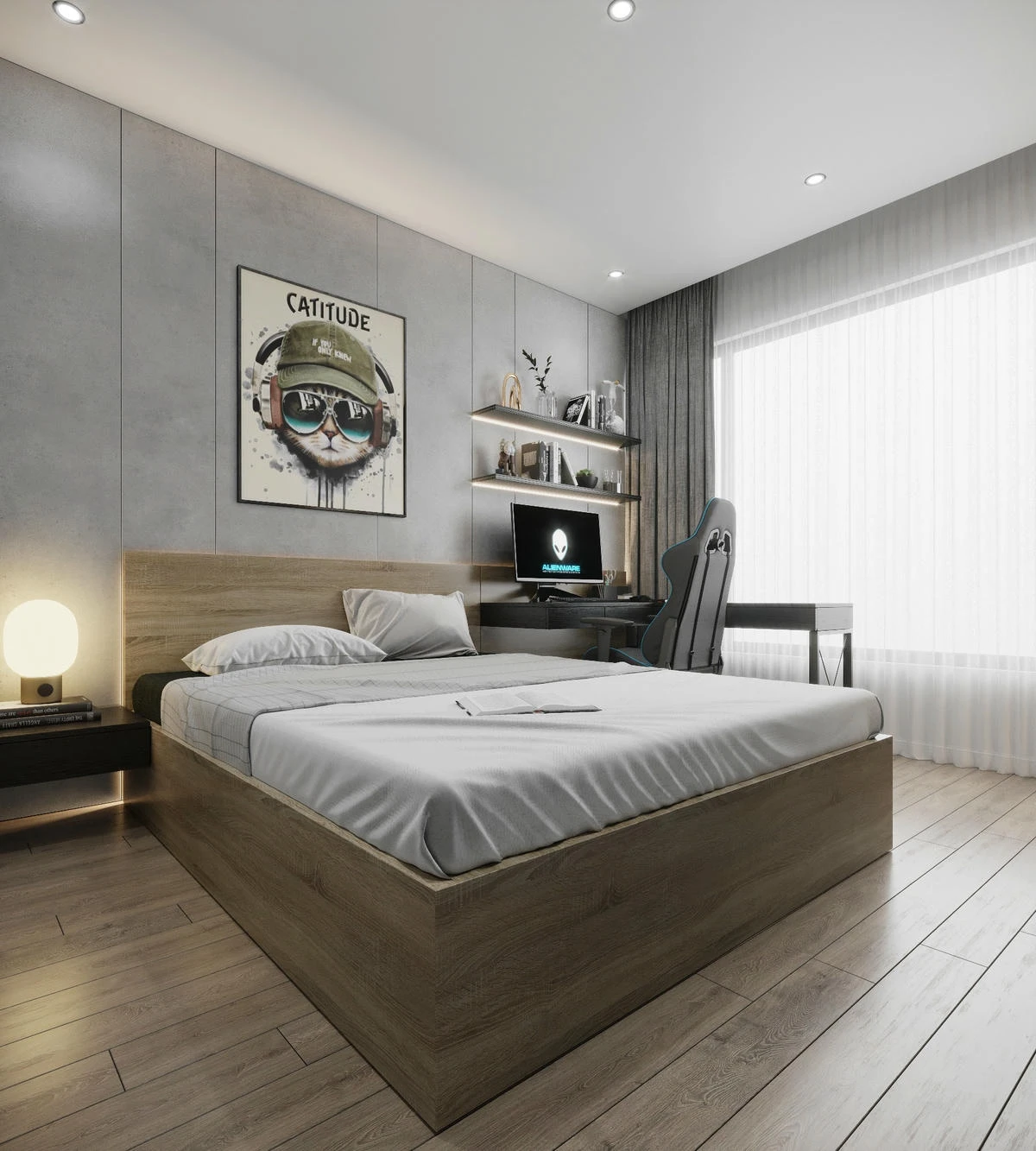 Thiết kế phòng ngủ nhà chị Giang – Hà Nội