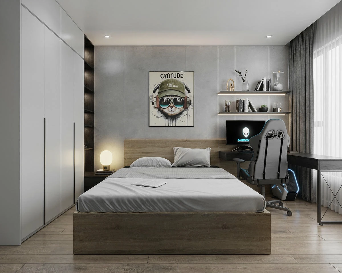 Thiết kế phòng ngủ nhà chị Giang – Hà Nội
