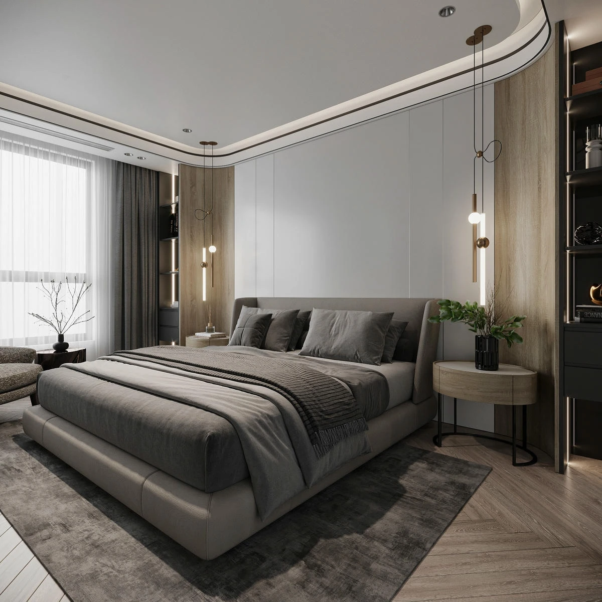 Thiết kế phòng ngủ nhà chị Giang – Hà Nội