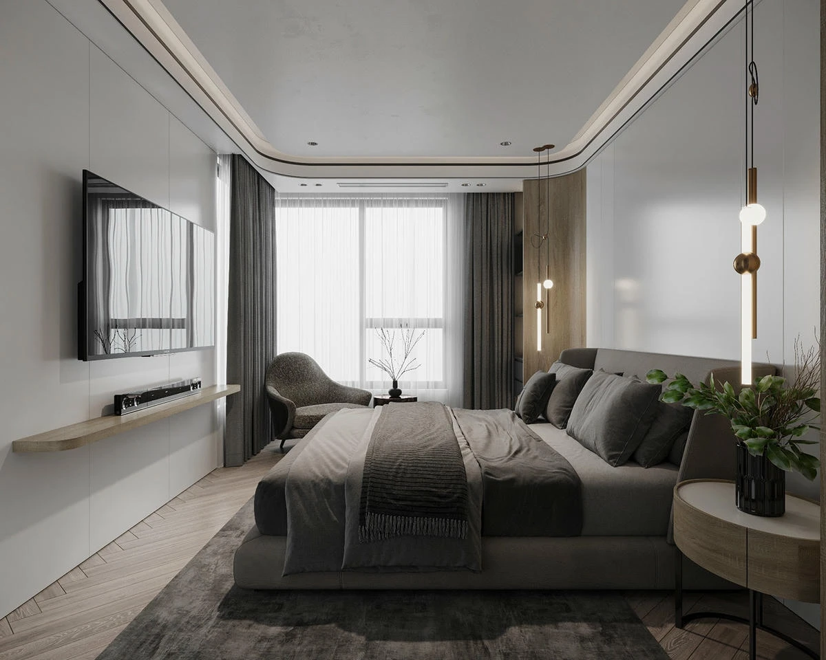 Thiết kế phòng ngủ nhà chị Giang – Hà Nội