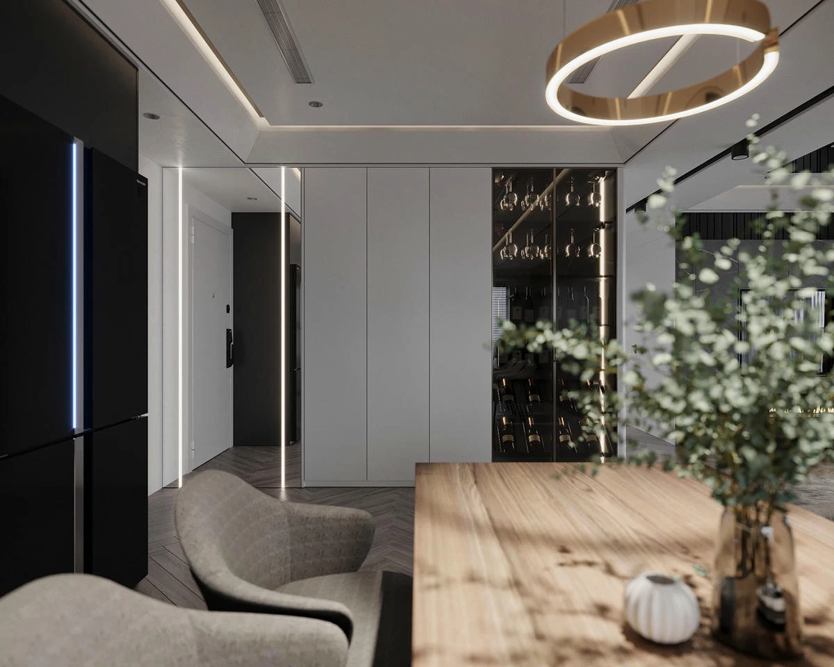 Căn hộ 110m2 với 3PN – phòng khách – bếp hiện đại
