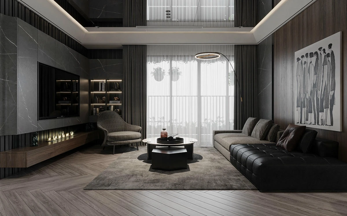 Căn hộ 110m2 với 3PN – phòng khách – bếp hiện đại