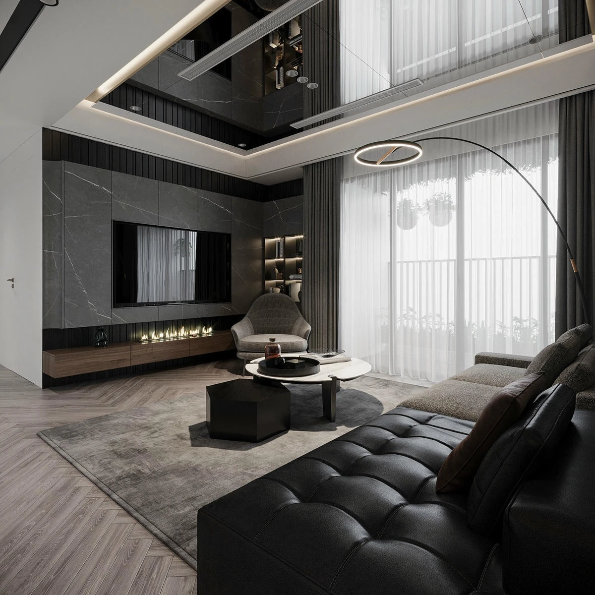 Căn hộ 110m2 với 3PN – phòng khách – bếp hiện đại