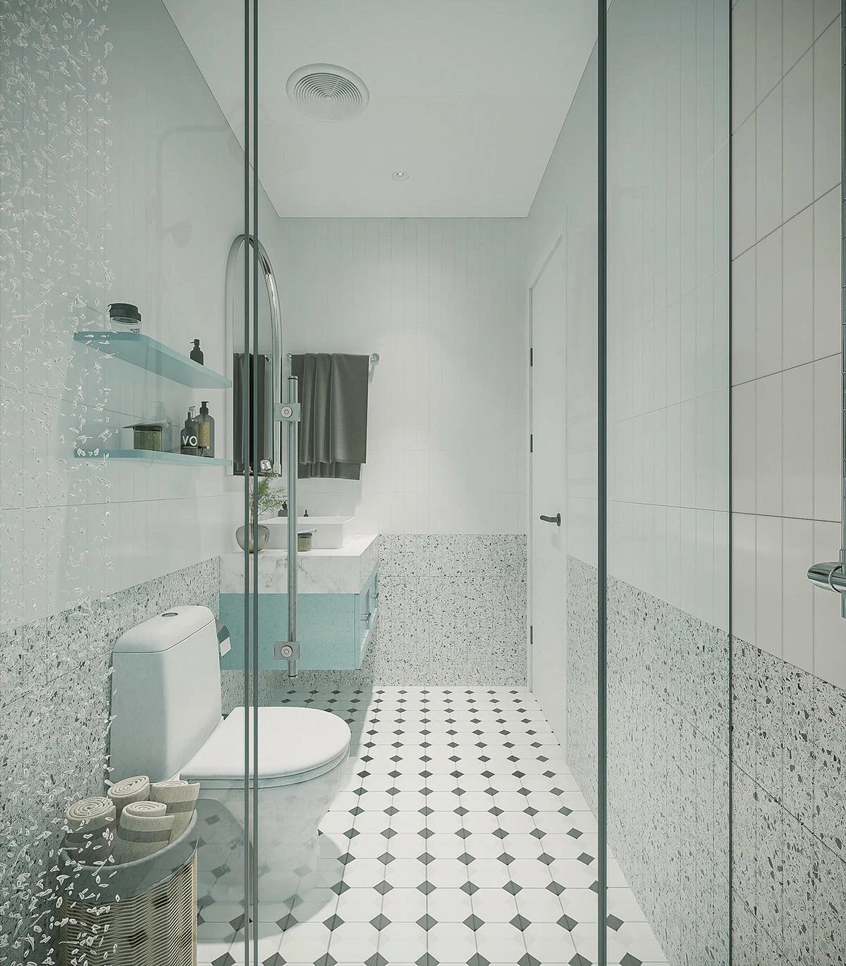 Căn hộ Penhouse 100m2 với sơn inchem mộc mạc tại Đà Nẵng
