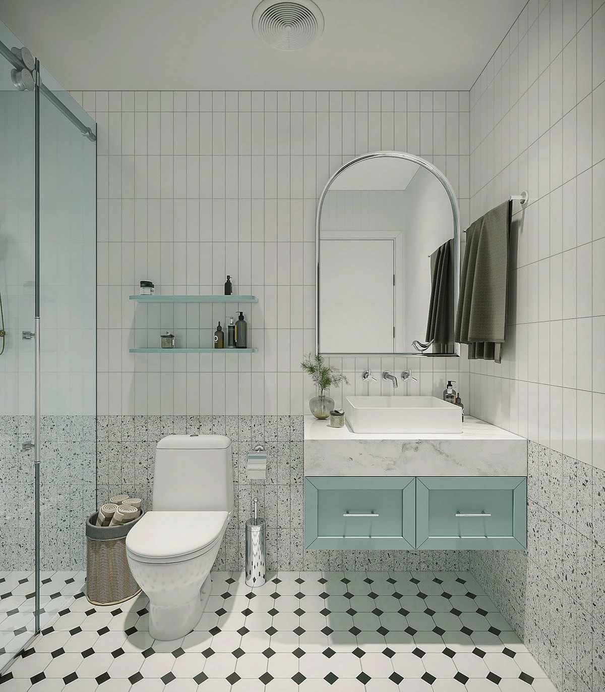 Căn hộ Penhouse 100m2 với sơn inchem mộc mạc tại Đà Nẵng