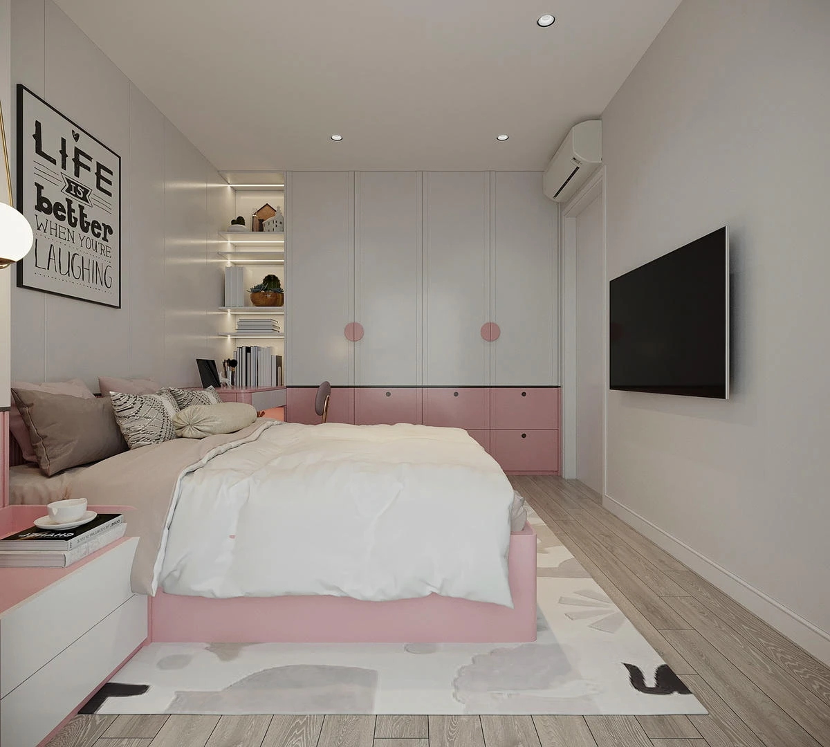 Căn hộ 110m2 với 3PN – phòng khách – bếp hiện đại