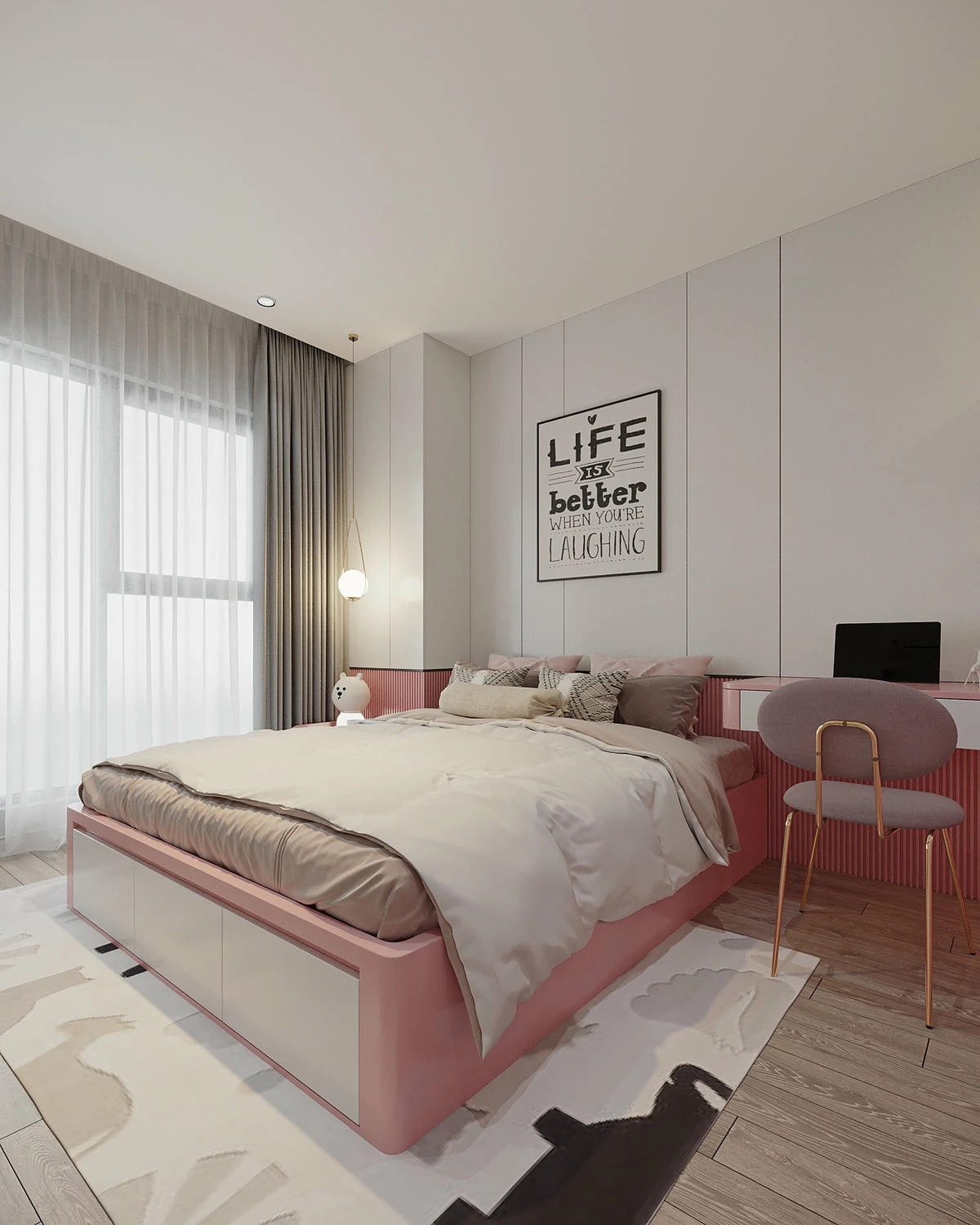 Căn hộ 110m2 với 3PN – phòng khách – bếp hiện đại