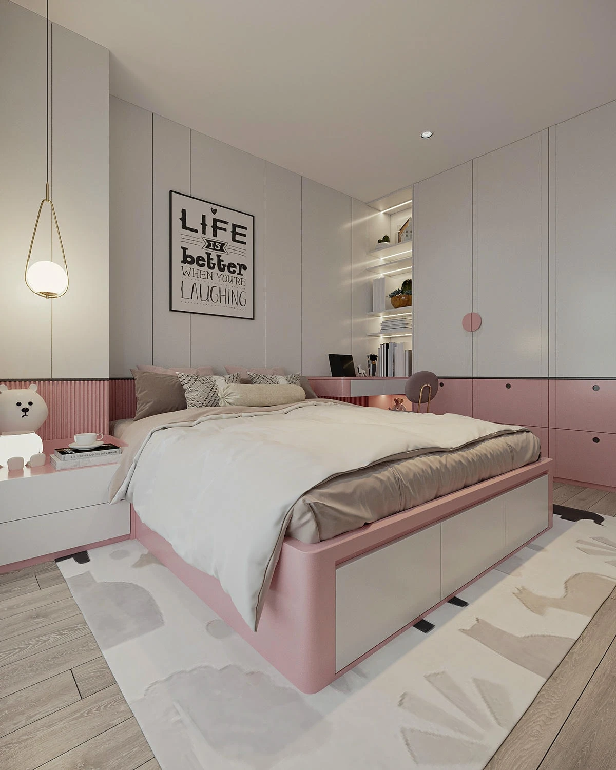 Căn hộ 110m2 với 3PN – phòng khách – bếp hiện đại